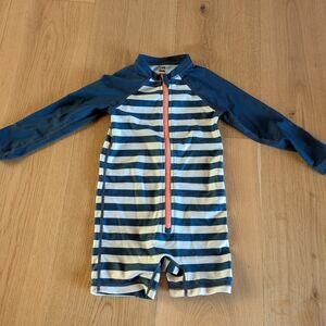 Tea Collection Blue and White Rashguard Swimwear